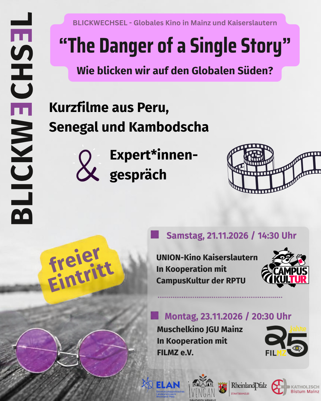 Blickwechsel 2026: Globales Kino in Mainz und Kaiserslautern